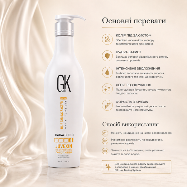 Кондиціонер для фарбованого волосся GKhair Juvexin Color Protection Conditioner 240 мл 00-00011157 фото