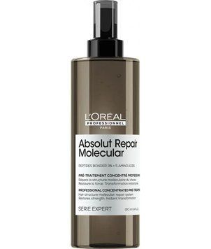 Концентрат пре-шапмунь для молекулярного відновлення волосся Loreal Absolut Repair Molecular 190 мл 00-00023032 фото