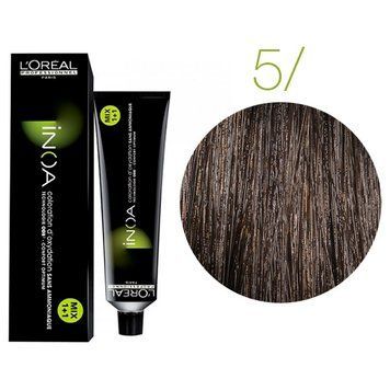 Крем-фарба для волосся Loreal Professionnel INOA 5 Світлий шатен 60 мл 00-00004675 фото