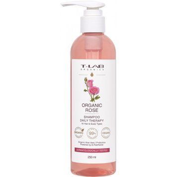 Шампунь для ежедневного ухода T-Lab Professional Organic Rose Shampoo 250 мл 00-00023400 фото