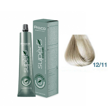 Фарба для волосся безаміачна Pro.Color Super B №12.11 Super Light Intence Ash Blond 100 мл 00-00021223 фото