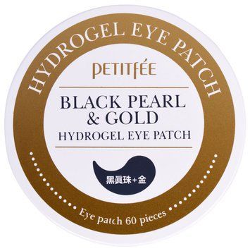 Патчи гидрогелевые под глаза Petitfee Black Pearl & Gold Hydrogel Eye Patch 60 шт 00-00011388 фото