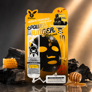 Маска с древесным углем и медом Elizavecca Black Charcoal Honey Deep Power Ringer Mask Pack 23 мл 00-00016750 фото