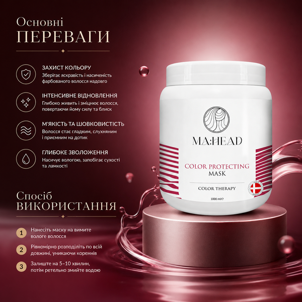 Маска для окрашенных волос MA:HEAD Color Protecting Mask 1000 мл 00-00024074 фото