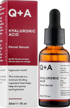 Сыворотка для лица с гиалуроновой кислотой Q+A Hyaluronic Acid Facial Serum 30 мл 00-00022916 фото