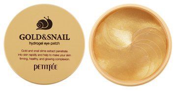 Патчи гидрогелевые под глаза Petitfee Gold & Snail Eye Patch 60 шт 00-00011398 фото