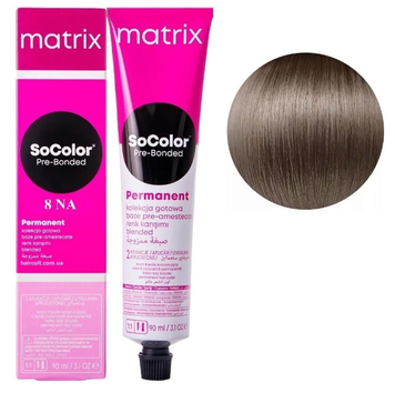 Крем-краска Matrix SoColor Pre-Bonded Cream №8NA Светлый натуральный блондин пепельный 90 мл 00-00026569 фото