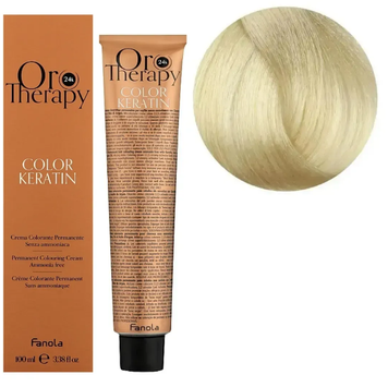 Крем-краска безаммиачная для волос Fanola Oro Therapy Extra №10/0 Blonde platinum extra 100 мл 00-00003060 фото