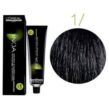 Крем-краска для волос Loreal Professionnel INOA 1 Черный 60 мл 00-00000460 фото