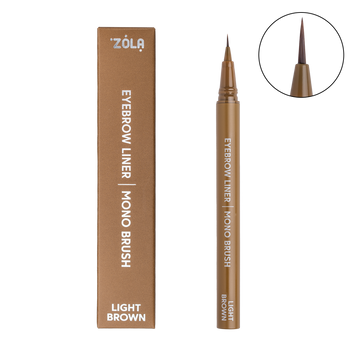 Лайнер для бровей c моно-кистью Zola Eyebrow Liner Light Brown 00-00025992 фото