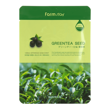 Маска с экстрактом зеленого чая FarmStay Visible Difference Mask Sheet Greentea Seed 23 мл 00-00024924 фото