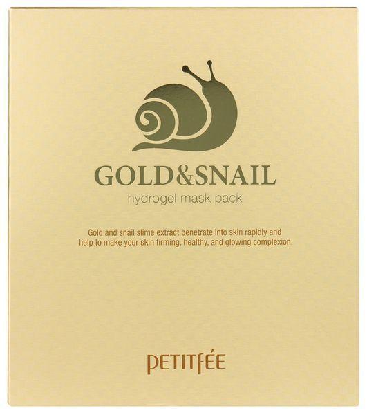 Маска гідрогелева для обличчя Petitfee Gold & Snail 30 мл 00-00011387 фото