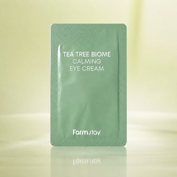 Крем для кожи вокруг глаз с зеленым чаем FarmStay Tea Tree Biome Calming Eye Cream 1 мл 00-00024127 фото