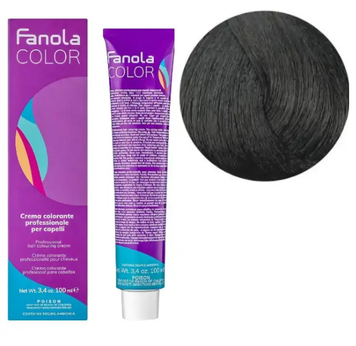 Крем-фарба для волосся Fanola №1/0 Black 100 мл 00-00000218 фото