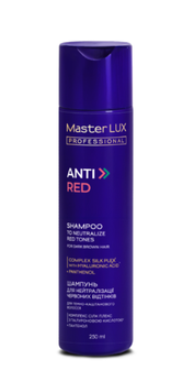 Шампунь для нейтралізації червоних відтінків волосся Master LUX ANTI-RED 250 мл 00-00027309 фото
