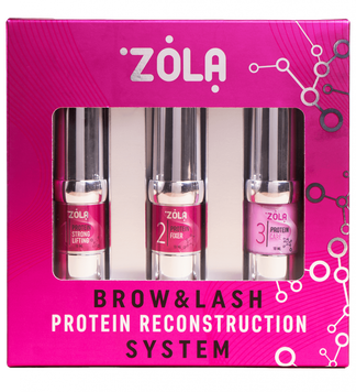 Набор для ламинирования Zola Brow&Lash Protein Reconstruction System 00-00024579 фото