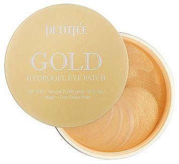 Патчи гидрогелевые под глаза с золотым комплексом Petitfee +5 Gold Hydrogel Eye Patch 60 шт 00-00011406 фото