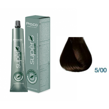Фарба для волосся безаміачна Pro.Color Super B Hair Color Cream №5.00 Intensiv Light Brown 100 мл 00-00021230 фото