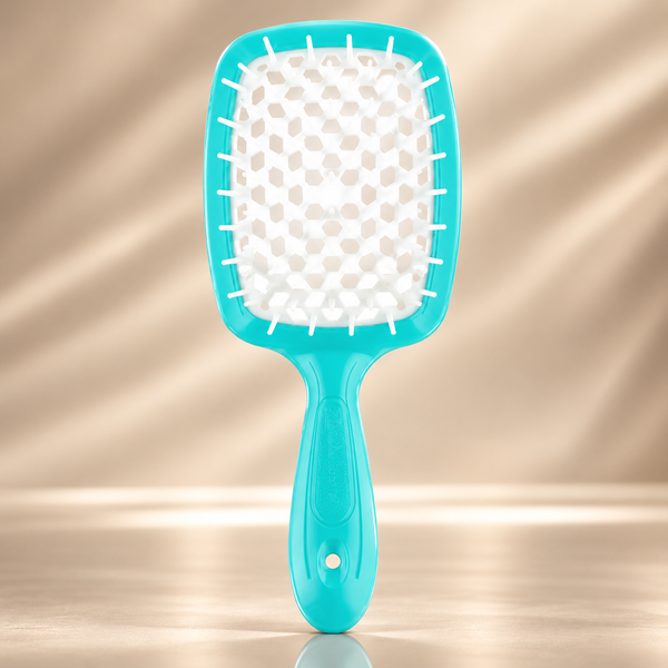 Щітка для волосся Janeke Superbrush Бірюзово-біла 00-00020301 фото