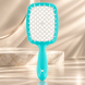Щітка для волосся Janeke Superbrush Бірюзово-біла 00-00020301 фото 1