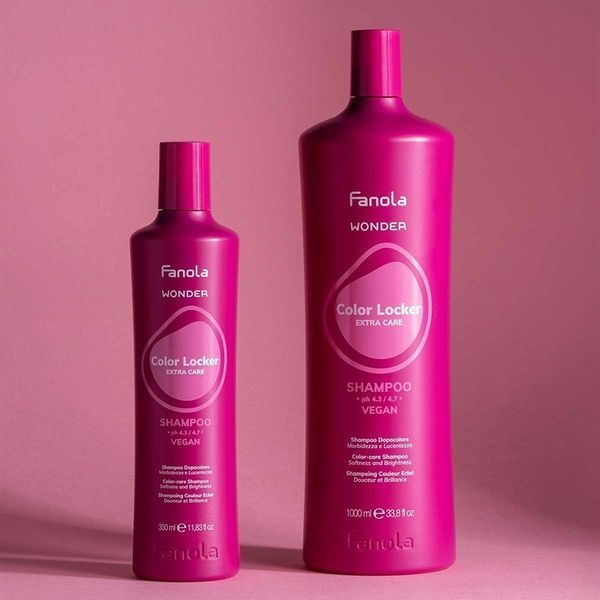 Шампунь для фарбованого волосся Fanola Wonder Color Locker Shampoo 1000 мл 00-00021895 фото