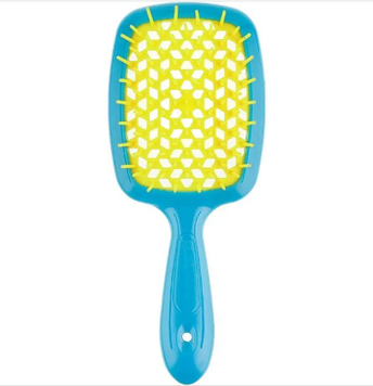 Щітка для волосся Janeke Superbrush Блакитно-жовта 00-00022283 фото