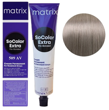 Крем-краска для волос Matrix Socolor Beauty Extra №509AV Очень светлый пепельный блондин 90 мл 00-00026565 фото