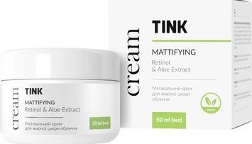 Крем матирующий для жирной кожи лица Tink Mattifying Retinol & Aloe Extract Cream 50 мл 00-00022212 фото