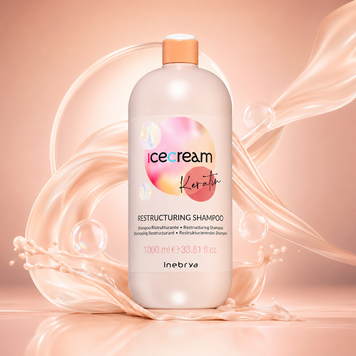 Шампунь відновлюючий з кератином Inebrya Keratin Restructuring Shampoo 1000 мл 00-00021364 фото
