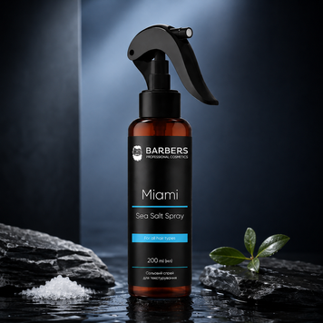 Спрей соляний текстурувальний для волосся Barbers Sea Salt Spray Miami 200 мл 00-00022896 фото