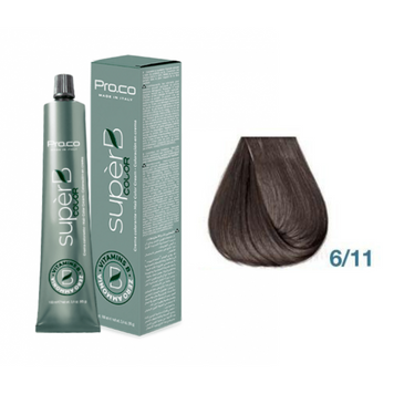 Фарба для волосся безаміачна Pro.Color Super B Color Cream №6.11 Intensive Ash Dark Blond 100 мл 00-00021238 фото