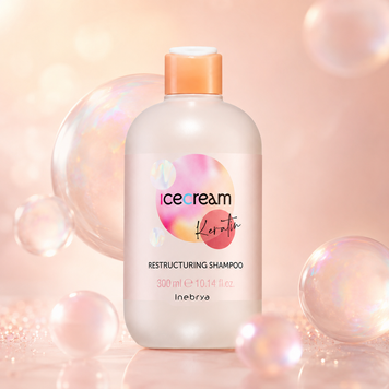 Шампунь відновлюючий з кератином Inebrya Keratin Restructuring Shampoo 300 мл 00-00021365 фото