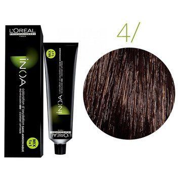 Крем-фарба для волосся Loreal Professionnel INOA 4 Каштан 60 мл 00-00004674 фото