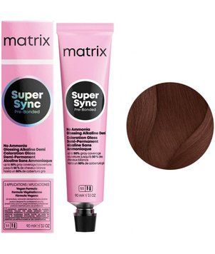 Крем-фарба безаміачна Matrix Super Sync Pre-Bonded №6M Dark mocha blonde 90 мл 00-00024979 фото