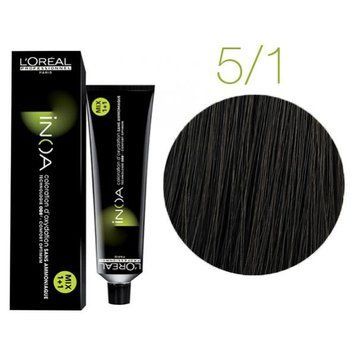 Крем-фарба для волосся Loreal Professionnel INOA 5/1 Світлий попелястий шатен 60 мл 00-00004687 фото