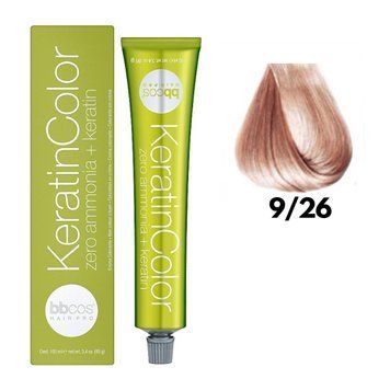 Крем-краска безаммиачная для волос BBCos Keratin Color №9.26 Very Light Pink Blond 100 мл 00-00023244 фото