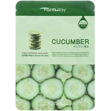Маска тонизирующая с экстрактом огурца FarmStay Visible Difference Mask Sheet Cucumber 23 мл 00-00019083 фото