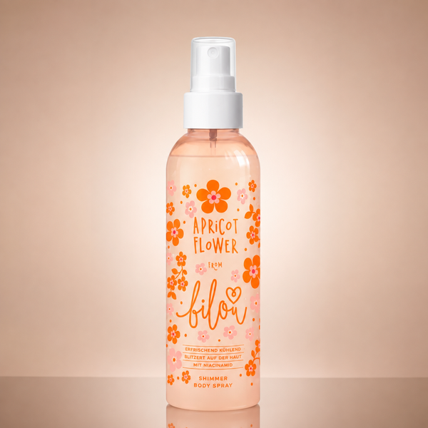 Спрей для тела с шимером Bilou Apricot Flower Spray 150 мл 00-00025413 фото