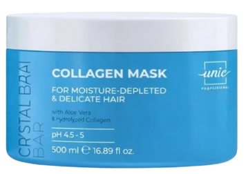 Маска для глибокого зволоження волосся Unic Crystal Bar Collagen 500 мл 00-00026619 фото