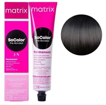 Крем-фарба Matrix SoColor Pre-Bonded №3N Dark brown natural 90 мл 00-00026475 фото