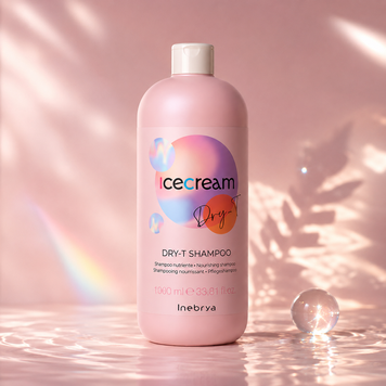 Шампунь для сухих вьющихся и окрашенных волос Inebrya Shampoo Dry-T 1000 мл 00-00021339 фото