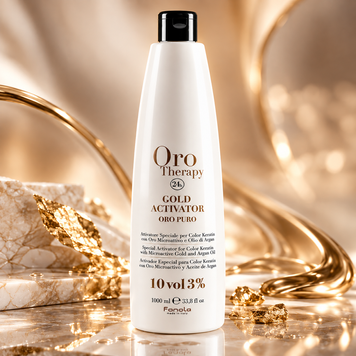 Окислитель с микрочастицами золота Fanola Oro Therapy 3% 40 Vol 1000 мл 00-00000261 фото