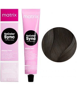 Крем-фарба без аміаку Matrix SoColor Sync Pre-Bonded №4T Brown Titanium 90 мл 00-00022290 фото