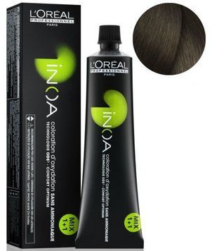 Крем-фарба для волосся Loreal Professionnel INOA 6 Натуральний темний блонд 60 мл 00-00004676 фото