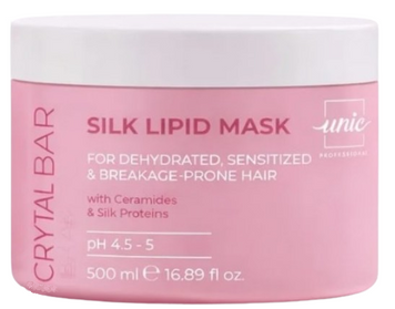 Маска для чутливого до ламкості волосся Unic Crystal Bar Silk Lipid 500 мл 00-00026616 фото