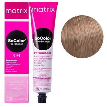 Крем-краска Matrix SoColor Pre-Bonded Cream Permanent №9M Очень светлый блондин мокко 90 мл 00-00026517 фото