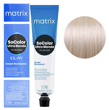 Крем-краска Matrix SoColor Pre-Bonded Permanent №UL-NV+ Экстра-блонд натурально-фиолетовый 90 мл 00-00026742 фото