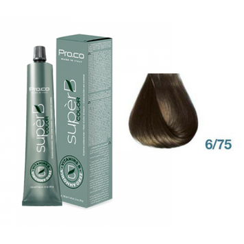 Фарба для волосся безаміачна Pro.Color Super B Hair Color Cream №6.75 Dark Blond Chocolate 100 мл 00-00021242 фото