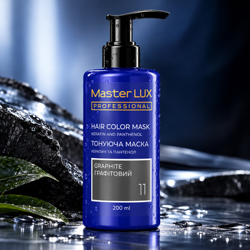 Маска тонуюча для волосся Master LUX Professional Hair Color Mask №11 Graphite 200 мл 00-00024049 фото