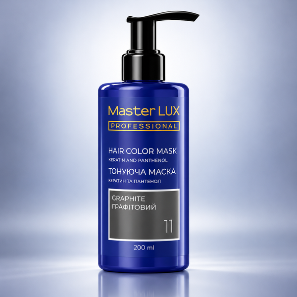 Маска тонирующая для волос Master LUX Professional Hair Color Mask №11 Graphite 200 мл 00-00024049 фото